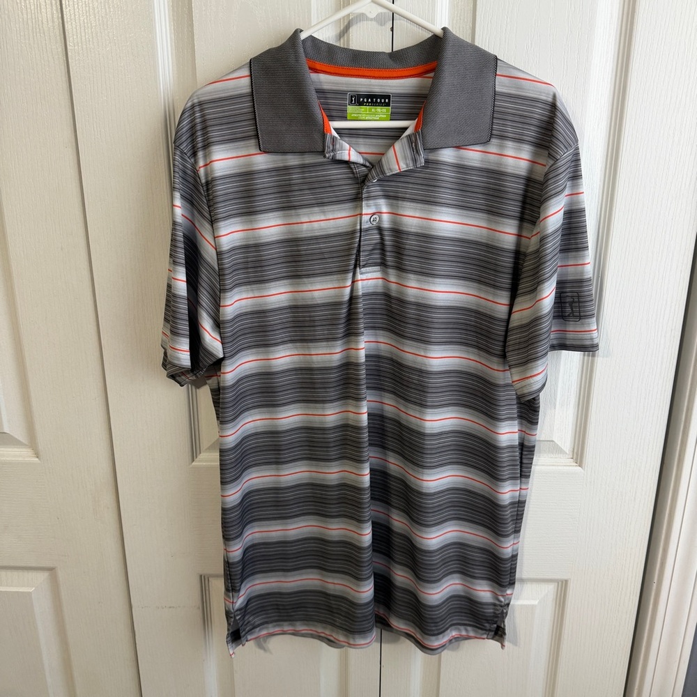PGA Tour pro series striped polo size XL